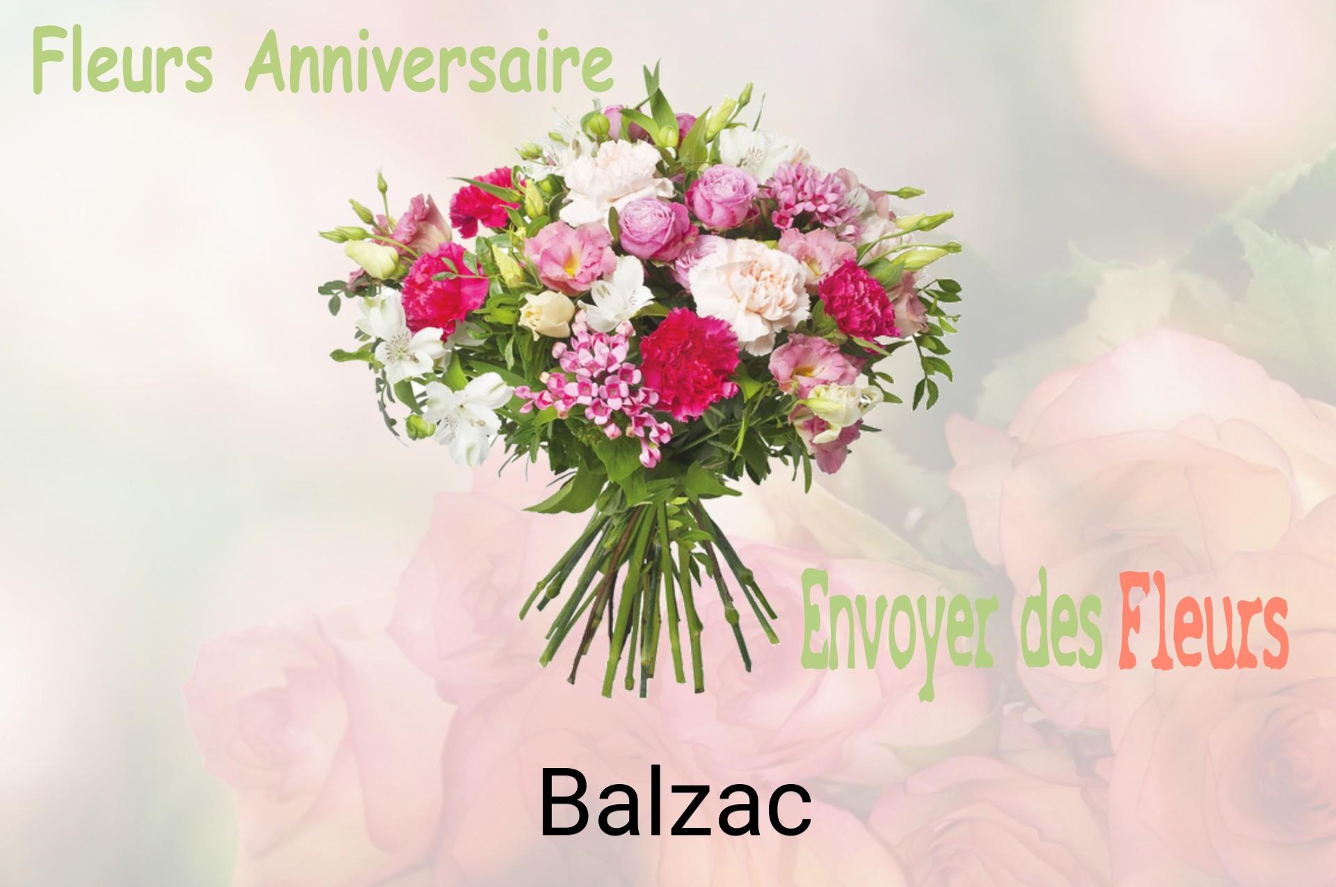 Bouquet de fleurs d’anniversaire livré à Balzac